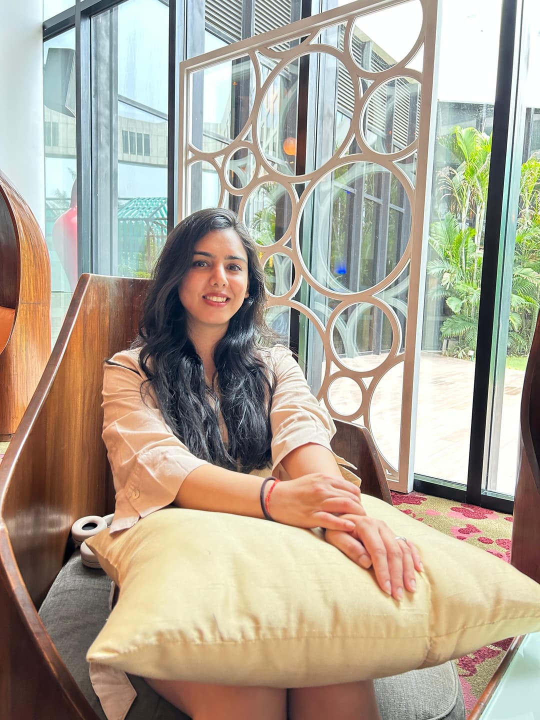 Sheenam Gautam working with students